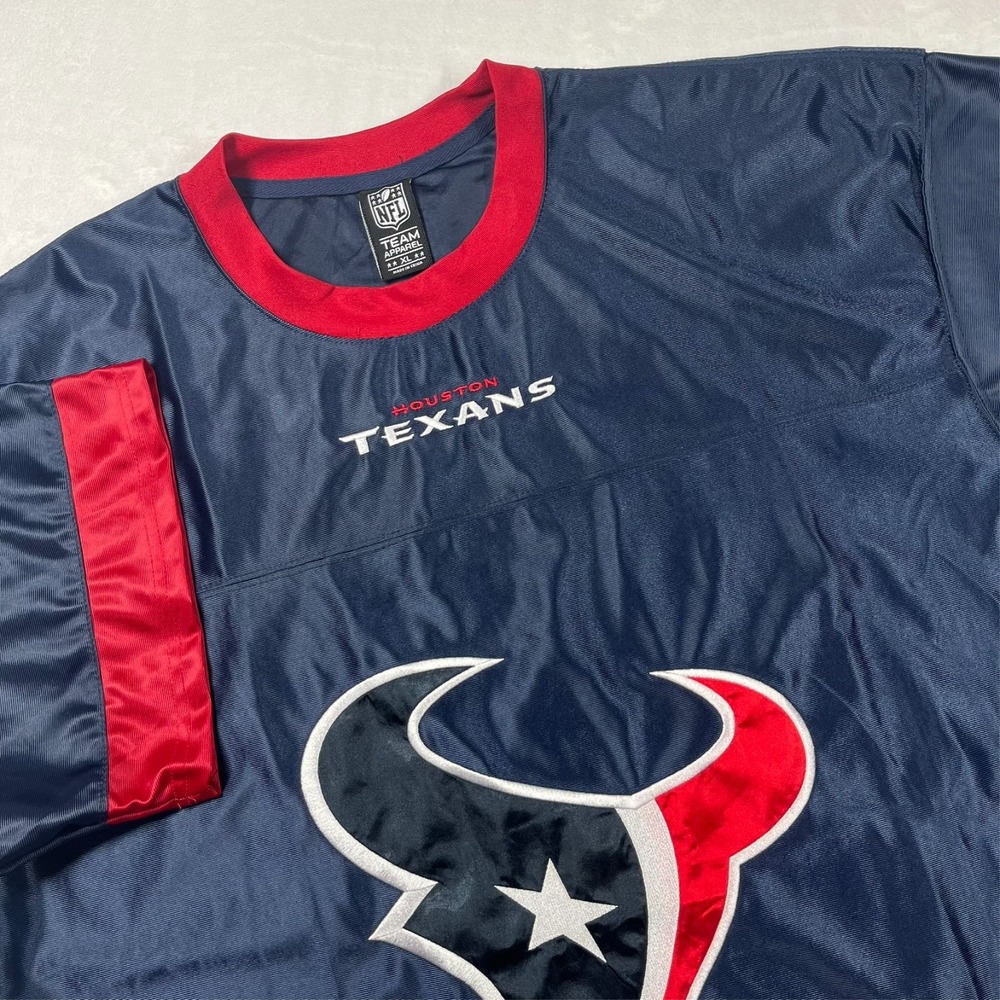 Houston Texans Embroidered Team Logo NFL Jersey Shirt Men's XL Tailgate Fanwear